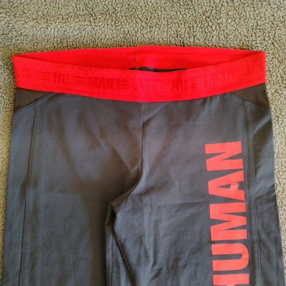 Adidas Originals X Pharrell Williams Leggings Women's 14 Black Red HU Human Race - Picture 10 of 16